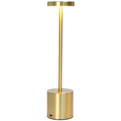 Επαναφορτιζόμενο Πορτατίφ LED 3W CCT Dimmable IP44 Χρυσαφί 5-0039